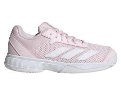 Детские теннисные кроссовки Adidas Courtflash K - distilled pink/cloud white/cloud white