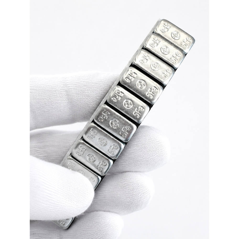 Груза клеевые (Fe) для легковых колес ROSSVIK FE005R, 12*5 г, 115 мм, на бумажной основе (50шт./кор.