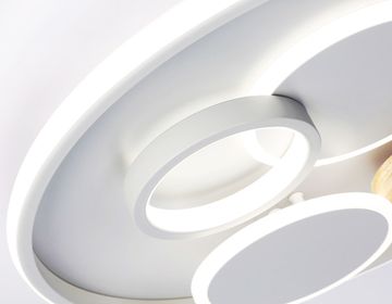 Настенно-потолочный светодиодный светильник с пультом 70W 3000K-6400K FL4803 GR серый Comfort LineTech Ambrella