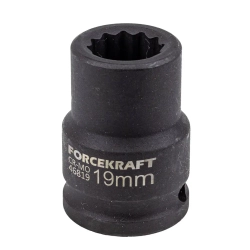 Головка ударная 19мм 3/4''12гр. FORCEKRAFT FK-46819