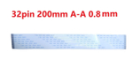 Шлейф FFC 32-pin Шаг 0.8mm Длина 20cm Прямой A-A AWM 20624 80C 60V VW-1