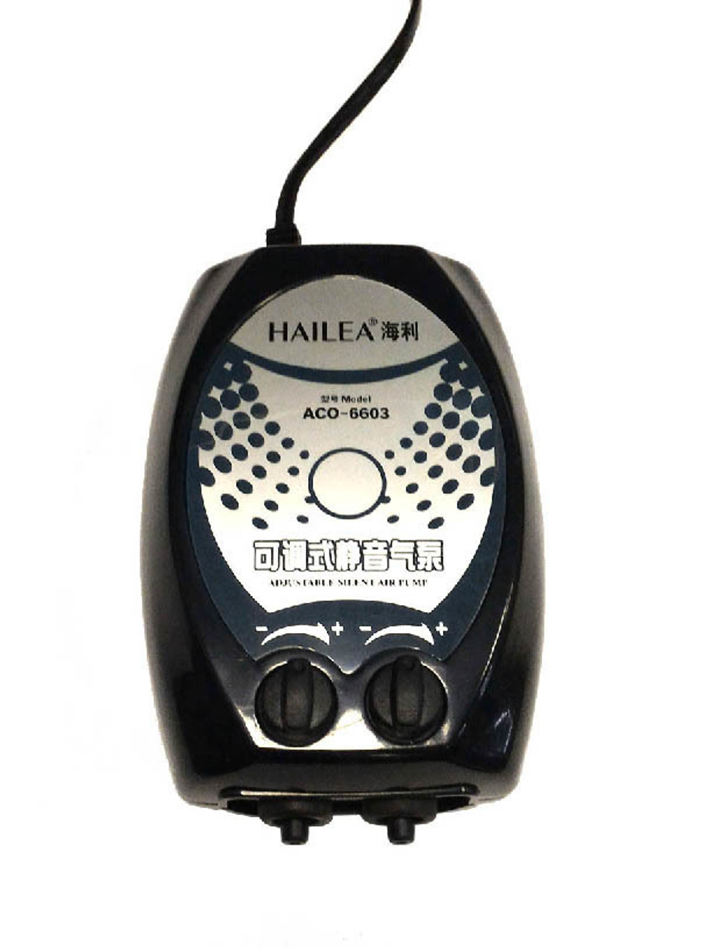 Компрессор HAILEA-АСО-6603, 3W , 300-500л, с регулятором потока 2 канала