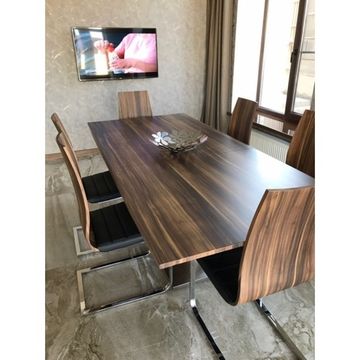 Cтол DUPEN DT-02 цвет орех раздвижной 160-200