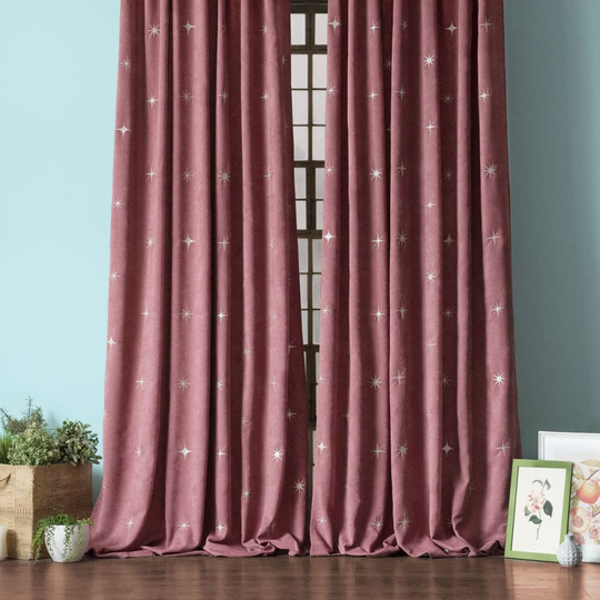 Шторы БЭЛЛИИ (арт. BL01-294-06) - (145х270)х2 см. - розовые