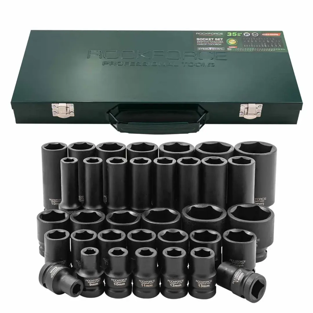 Набор головок (35 предметов) RockForce RF-4353-5MPB