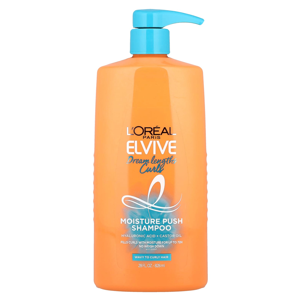L'Oréal, Elvive, Dream Lengths Curls, увлажняющий шампунь, для волнистых и вьющихся волос, 828 мл (28 жидк. Унций)