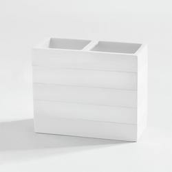 Стакан для зубных щеток Kassatex Cabana White