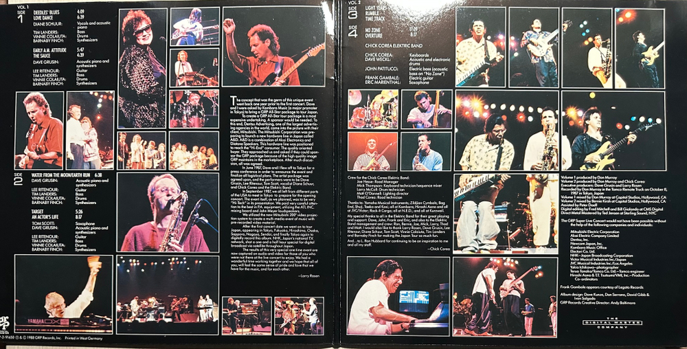 Dave Grusin / Lee Ritenour / Chick Corea / Diane Schuur / Tom Scott - GRP Super Live 2LP (Швейцария 1988г.)