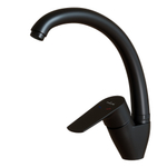 Смеситель для кухни 35k MIXLINE МЛ14-031(ML14-031BL)выс.излив б/отв бок.п/гайку ЧЕРНЫЙ(без подводки)