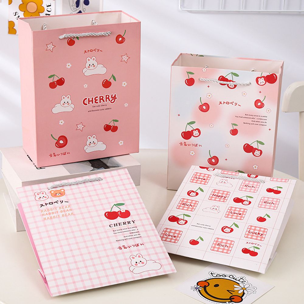 Подарочный пакет "Cherry" 25х33 см