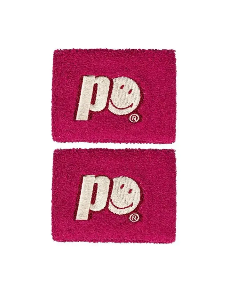Напульсник теннисный Prince X Smiley Wristband Short 2P - pink raspberry