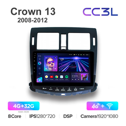 Teyes CC3L 10,2"для Toyota Crown 13 2008-2012
