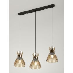 Светильник подвесной (подвес) Rivoli Iris 9186-203 3хЕ27 60 Вт модерн | Rivoli