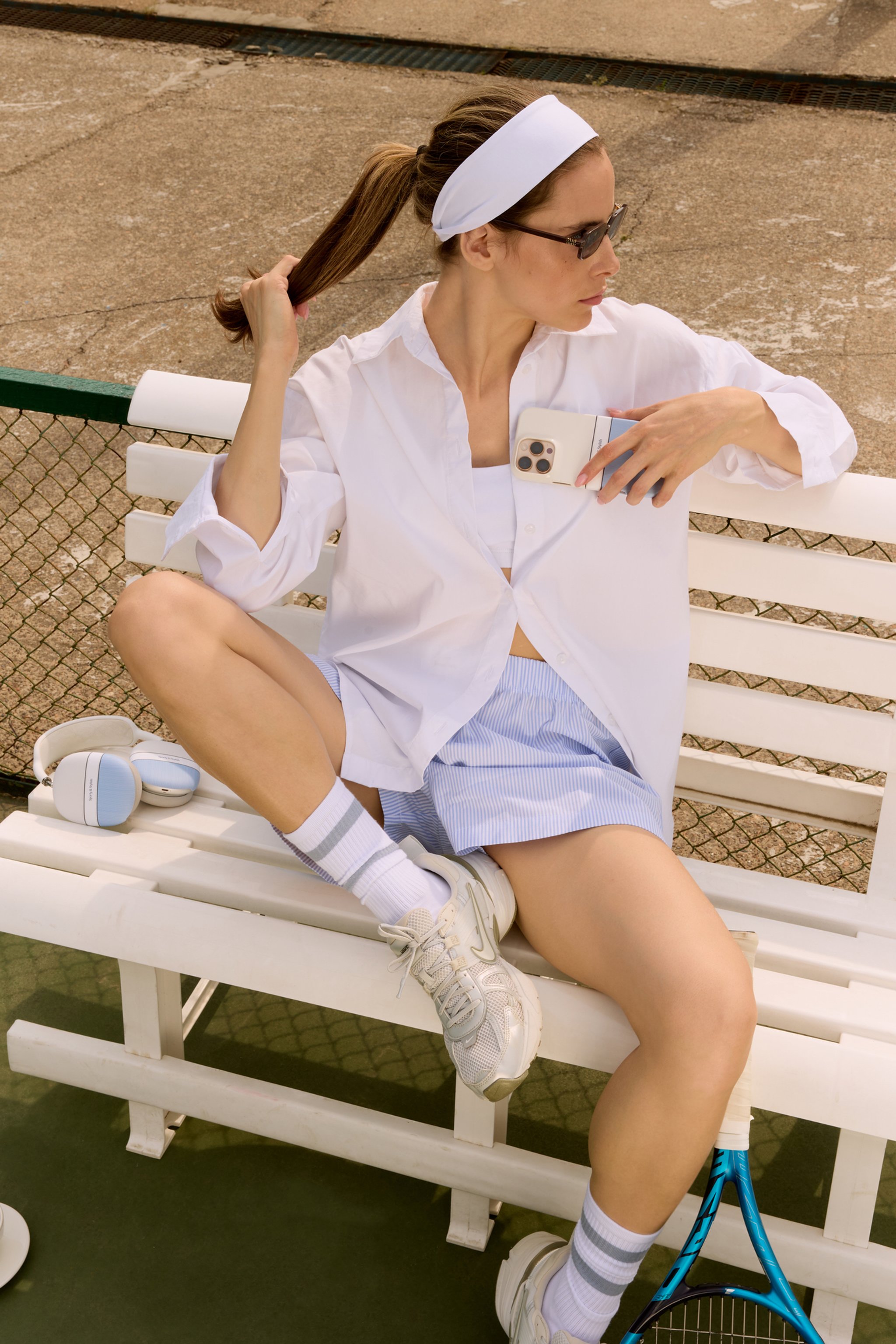 Чехол SPORTY & STYLISH (синий) для iPhone