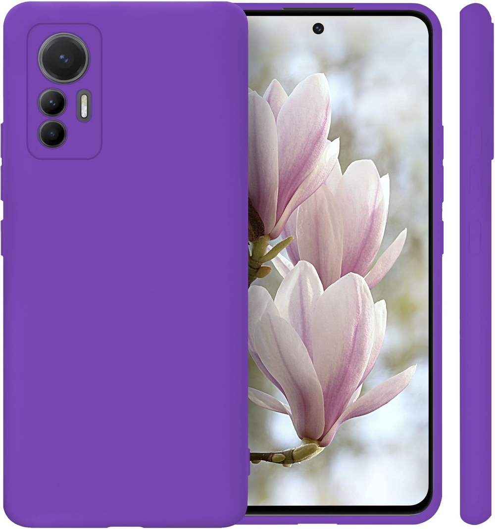Мягкий Soft Touch чехол из силикона для XIAOMI 12 LITE (не REDMI NOTE!) с бархатной подкладкой