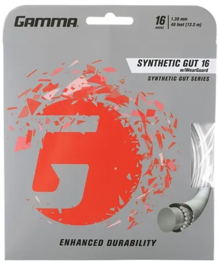 Струны теннисные Gamma Synthetic Gut w/ WearGuard (12,2 m)