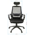 УЦЕНКА-Кресло руководителя Helmi HL-E30 "Ergo" LT, регулируемые подголовник и поясничный упор, ткань черная