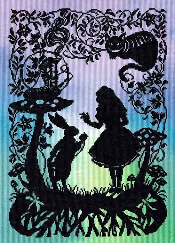 Набор для вышивания нитками Bothy Threads, Alice in Wonderland (Алиса в Стране Чудес), 26х36 см