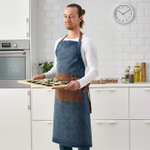 Фартук кухонный IKEA GRILLTIDER, сине-коричневый, 92х69 см (из Эстонии)
