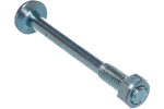 БОЛТ МЕБЕЛЬНЫЙ ELEMENT DIN603 С ГАЙКОЙ ОЦИНК 6Х80 6ШТ 2142