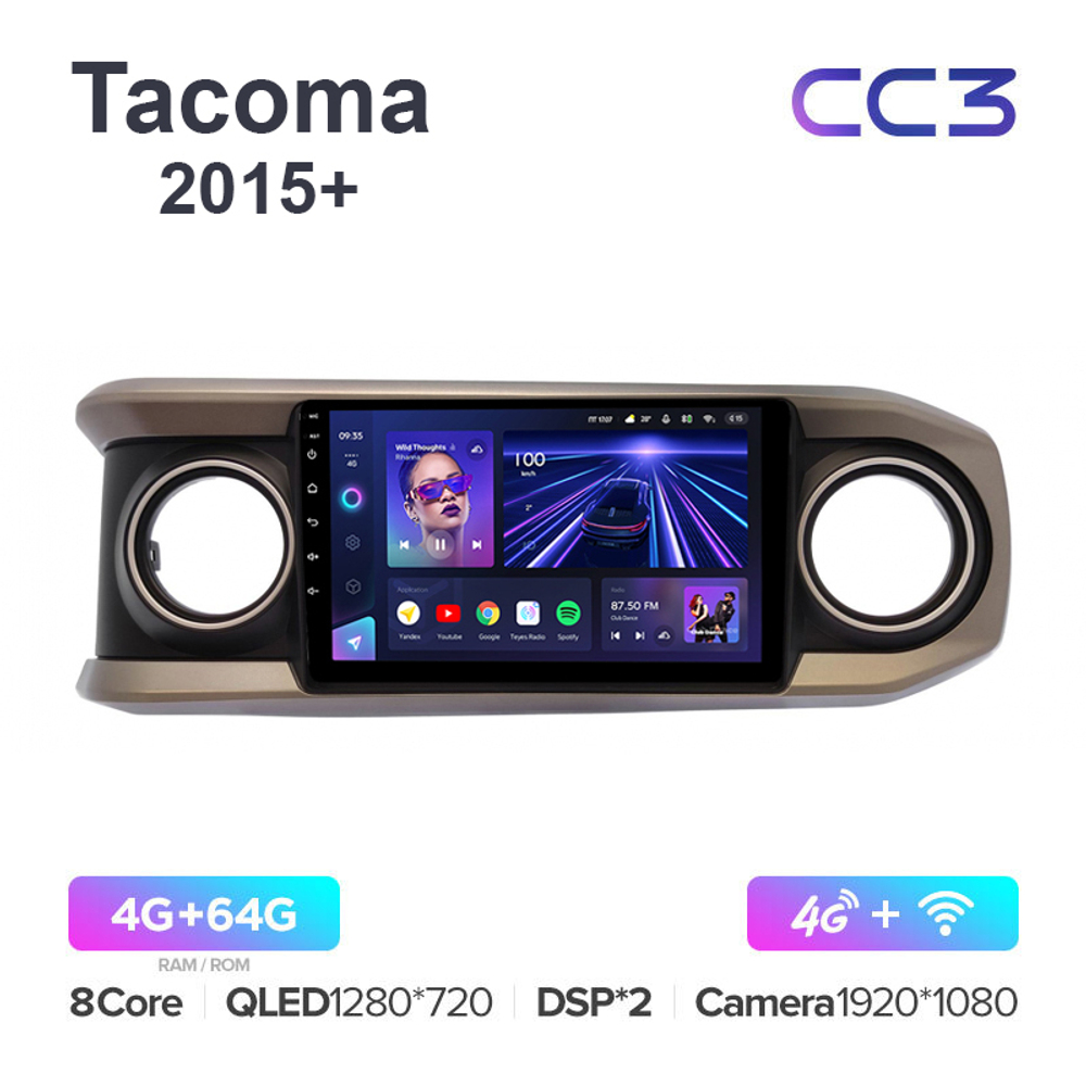 Teyes CC3 10,2"для Toyota Tacoma 2015+