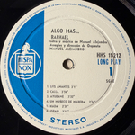 Raphael - Algo Mas (Перу 1971г.)