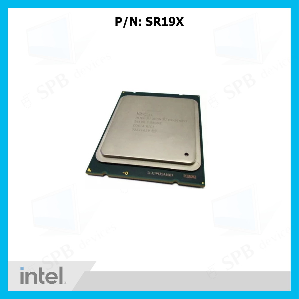 Процессор Intel Xeon E5-2643V2 Ivy Bridge-EP (3500MHz, LGA2011, L3 25600Kb), SR19X