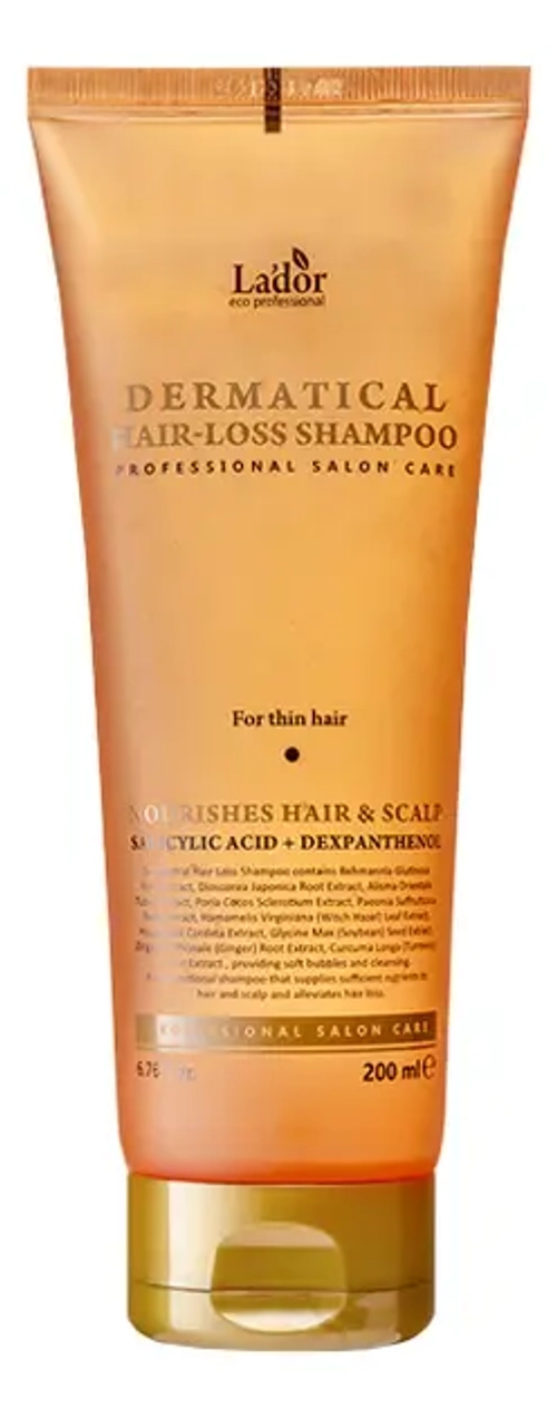 Lador Шампунь для тонких волос укрепляющий - Dermatical hair- loss shampoo
