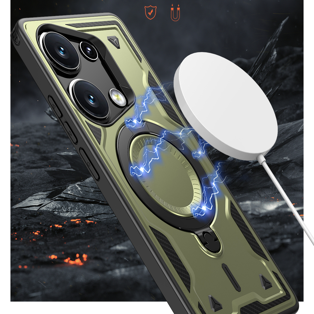 Чехол Magneto Case с кольцом для Xiaomi Redmi Note 13 Pro 4G