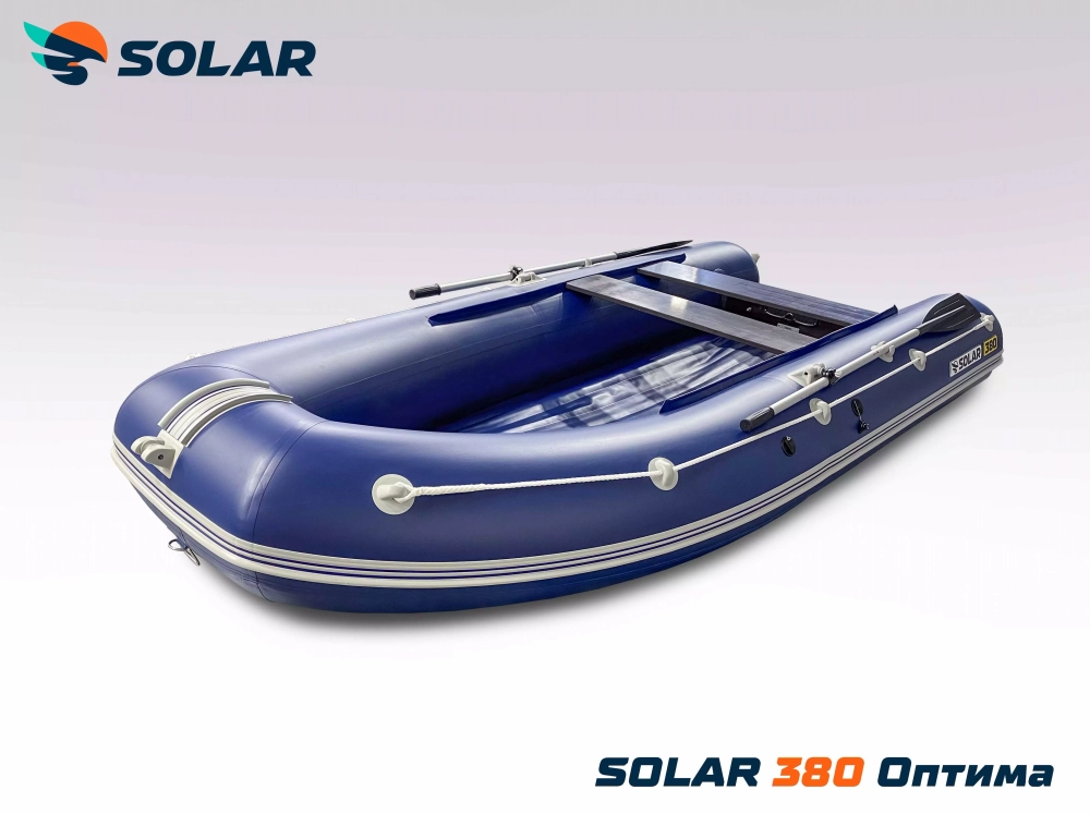 Лодка надувная моторная solar-380 к (оптима)