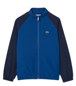 Кофта для мальчика теннисная Lacoste Colorblock Track - небесный