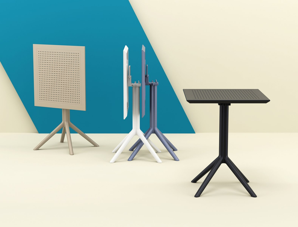 Стол пластиковый складной Siesta Contract Sky Folding Table 60, белый