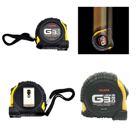 Рулетка японская длина 3 м ширина 16 мм TAJIMA G LOCK G6P30MT