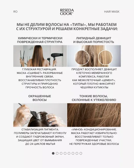 Липидная восстанавливающая маска для волос