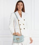 Кожаная сумка через плечо Love puff mini Cl Pinko - мятный(100039 A0F2)