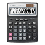 Калькулятор настольный SKAINER 12 Bit, LCD, 20,4*15,5*3,4 см, чёрный