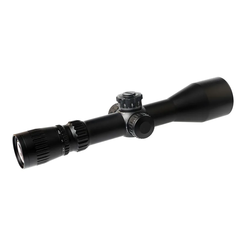 Прицел March-FX 4,5-28x52 FML-TR1 FFP 34мм - вид сзади, черный корпус