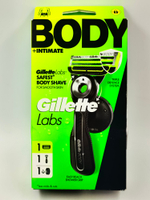 Бритвенный станок для тела Gillette Labs Body + Intimate с магнитным держателем для душа