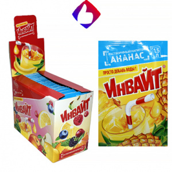 Растворимый напиток Invite Ананас 12г*24шт