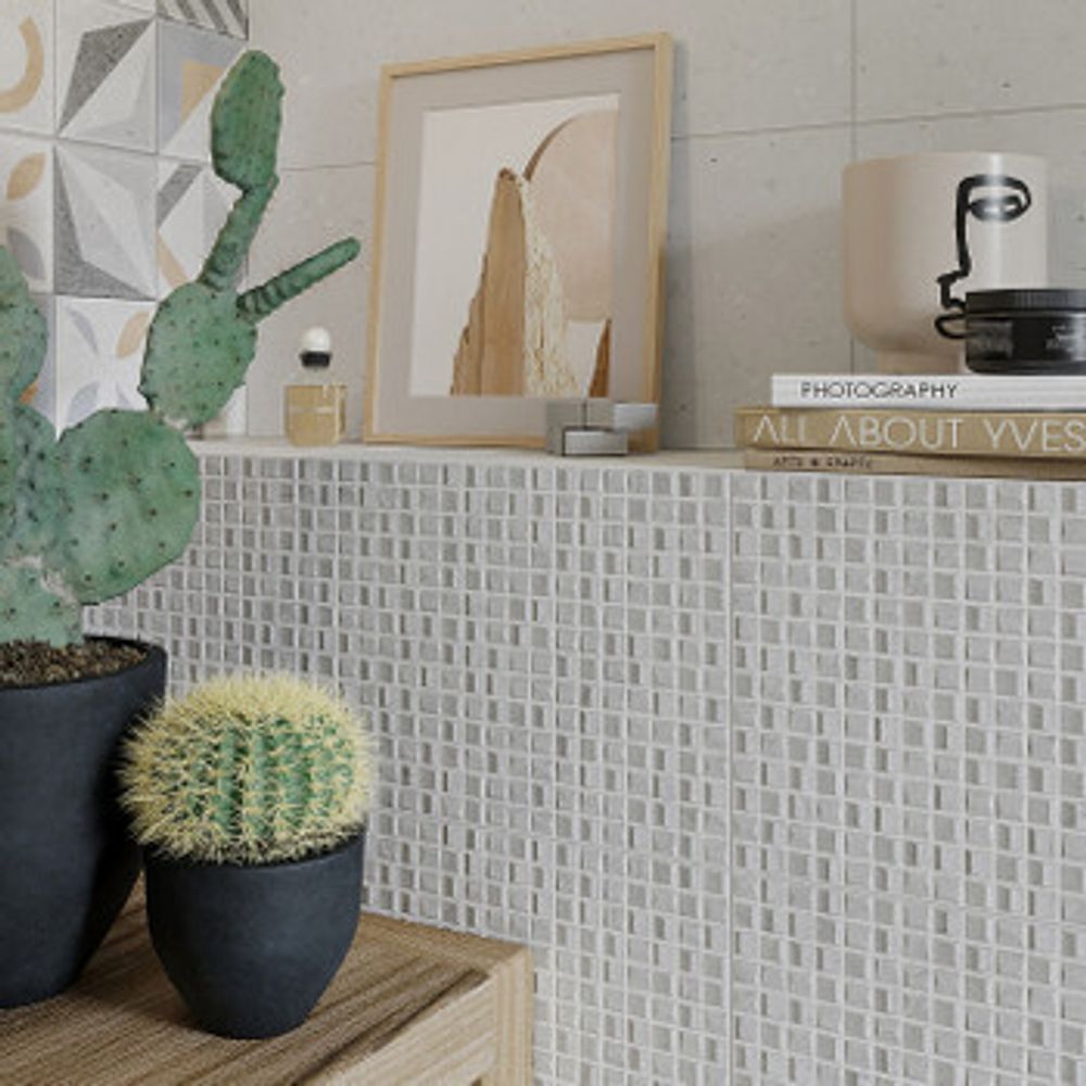 Плитка керамическая Unitile Supreme 250х600 мм grey mosaic 02