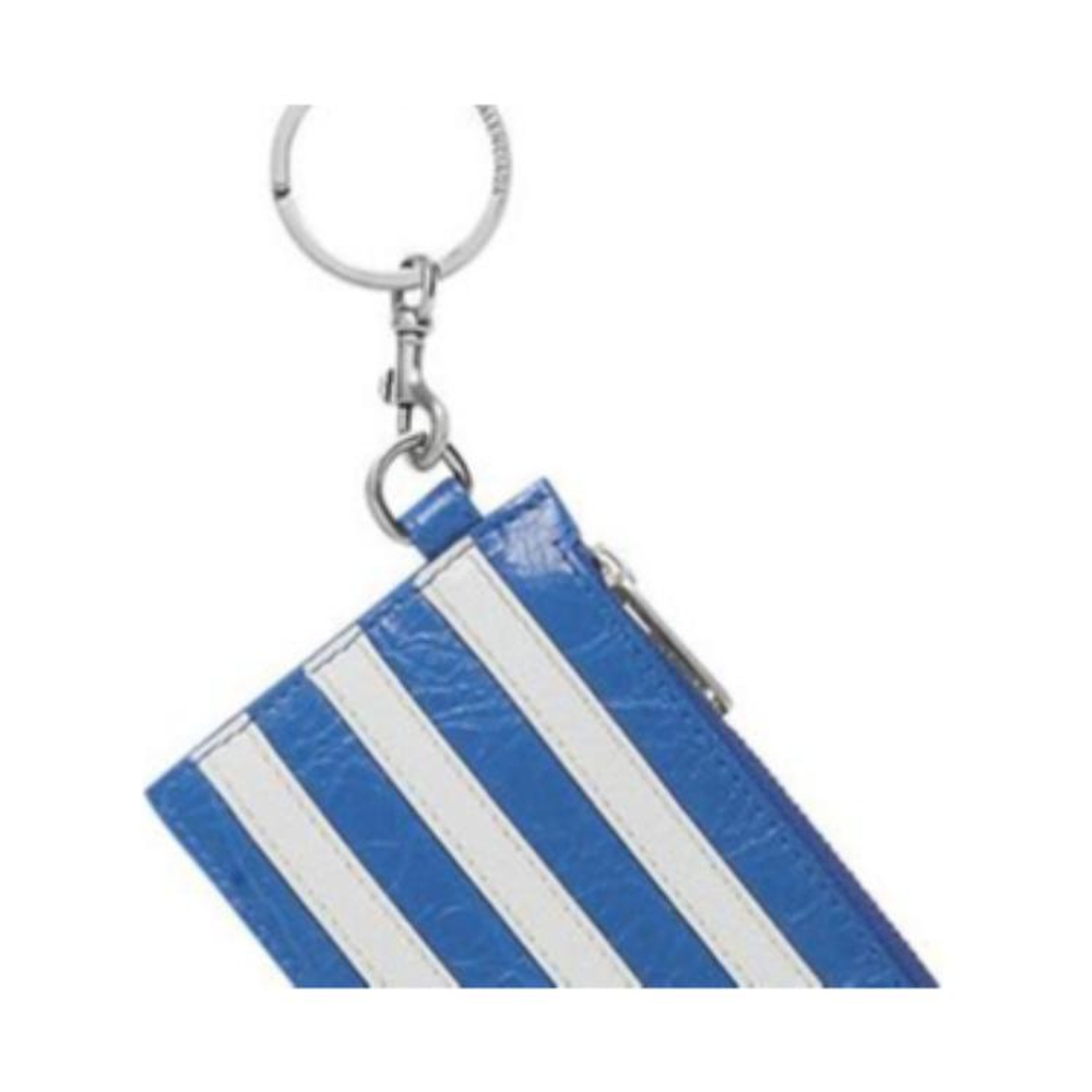 Balenciaga Adidas Originals Collaboration Sheepskin Card Holder Card Holder Unisex Blue/White