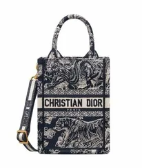 Сумка женская Dior Book Tote для телефона, модель мини-формата синий