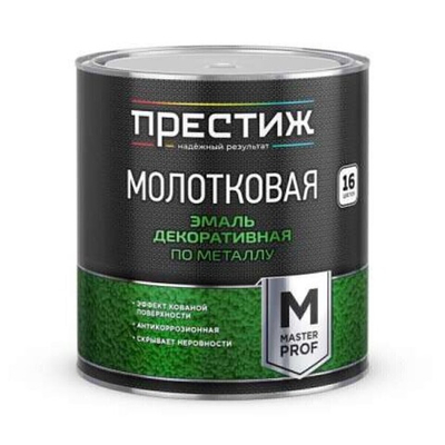 Эмаль с молотковым эффектом Престиж, черная, 2,5 кг