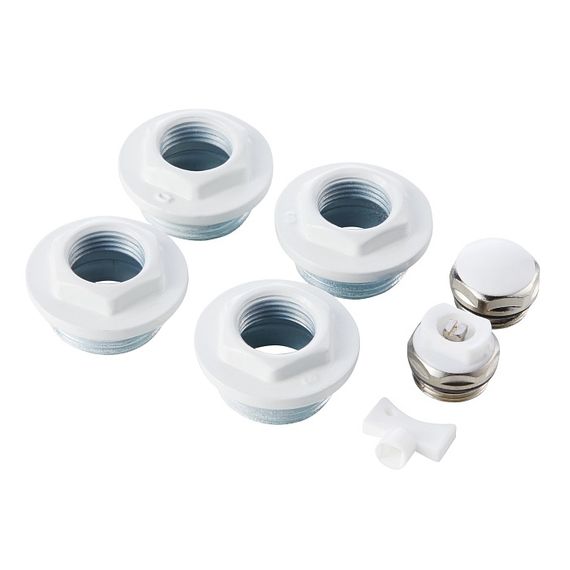 Комплект подключения радиатора Royal Thermo 1/2" 7 предметов белый  28743