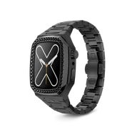 Корпус для Apple Watch EVD45 - Чёрный/Кристаллы