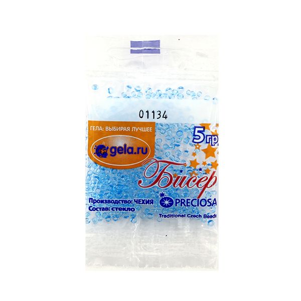 Бисер Preciosa 10/0, 50 г (10 шт по 5 г), цв.01134