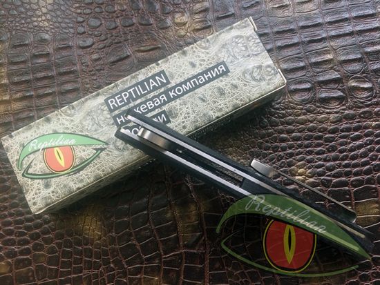 Складной нож Reptilian Молох-01 c клинком из стали 9Cr18MoV, рукоять G10