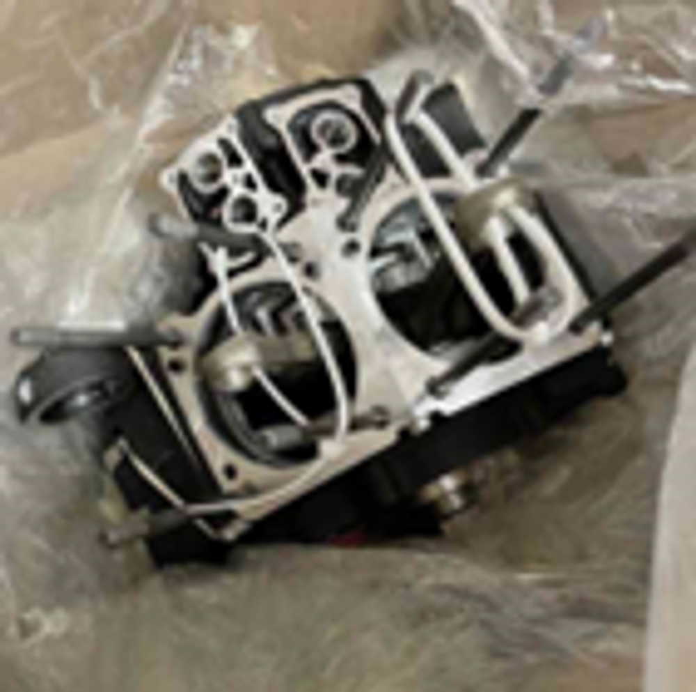 ENGINE ASSY, Shortblock, 114 OTC, Black w/installation kit 91800064, crankcase, flywheel assembly, c