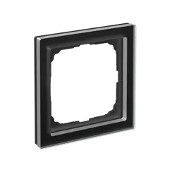 Рамка стеклянная на 1 пост Systeme Electric ArtGallery Pure Черный матовый GAL331001