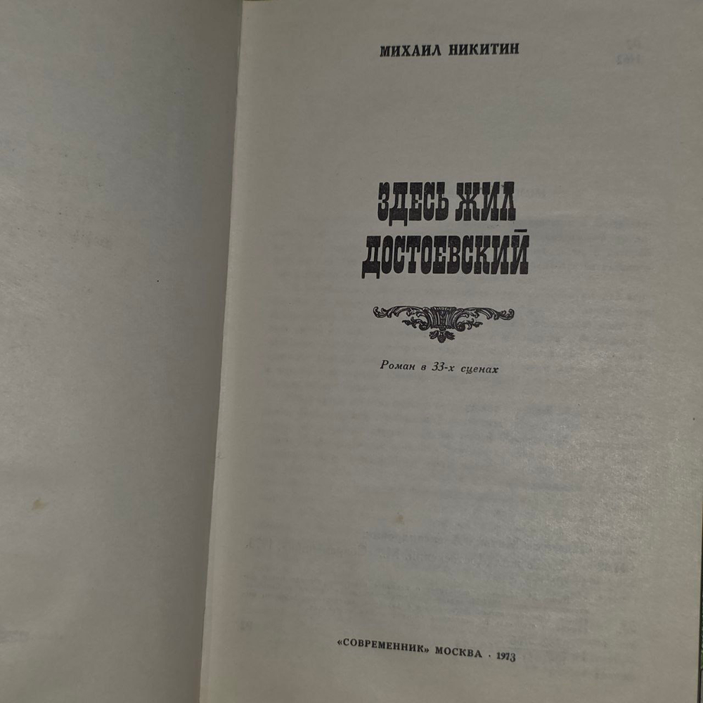 Здесь жил Достоевский. Никитин Михаил Александрович
